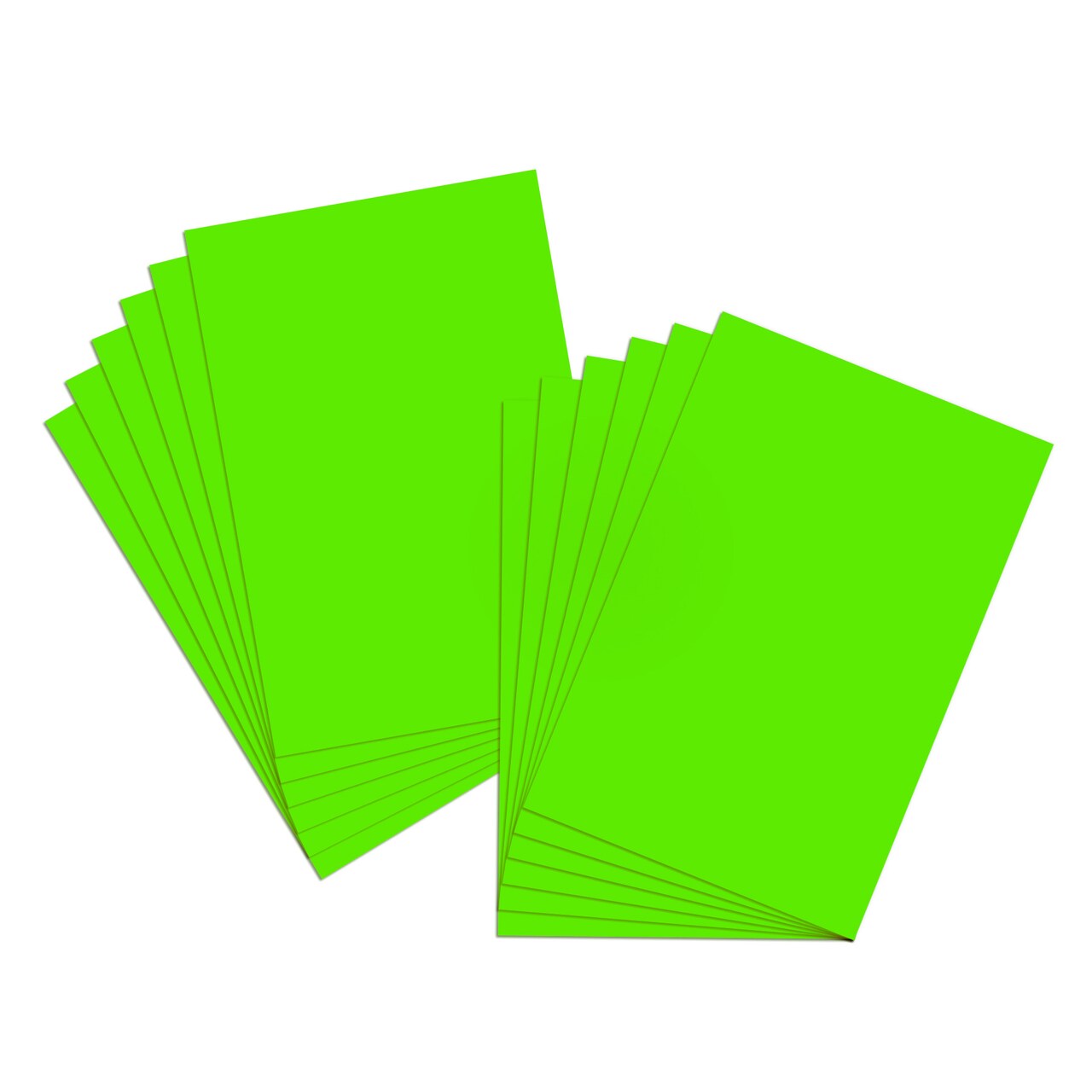 BAZIC 22" X 28" Poster Board Fluorescent - Green (25 Sheet/Box)
